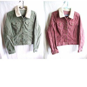 Sonoma Cropped Corduroy Jacket Bundle - Size Large